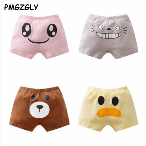 Organic Cotton Kids Boys Underwear Pure Color Babys Shorts Panties Boys Boxer Childrens Teenager Underwear Panties