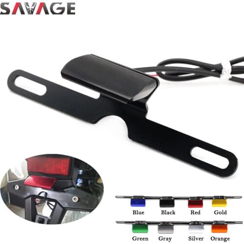 Universal License Plate LED Light Lamp For US CA PT JP Licence Number Plate Motorcycle Motorbike Accessories CNC Aluminum