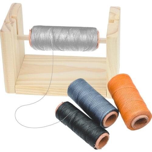 1 Piece Rotatable Horizontal Version Of Solid Wood Wool Spool Auxiliary Crochet Tool Wool Tool DIY Knitting Tools