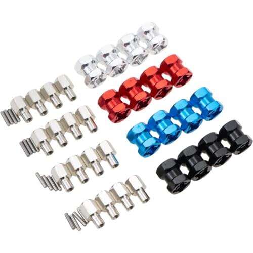 1set Aluminum 12mm Hex Wheel Hub Drive Adaptor 15/20/25mm Extension Combiner Coupler for 1/10 RC Crawler Axial SCX10 D90
