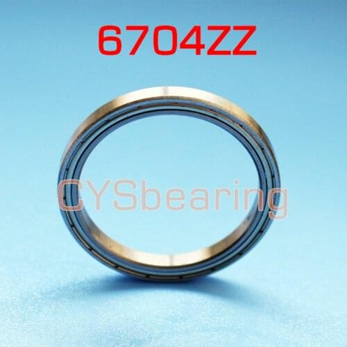 Ultra-thin deep groove ball bearings 61704ZZ 6704ZZ 20*27*4 mm 20x27x4mm