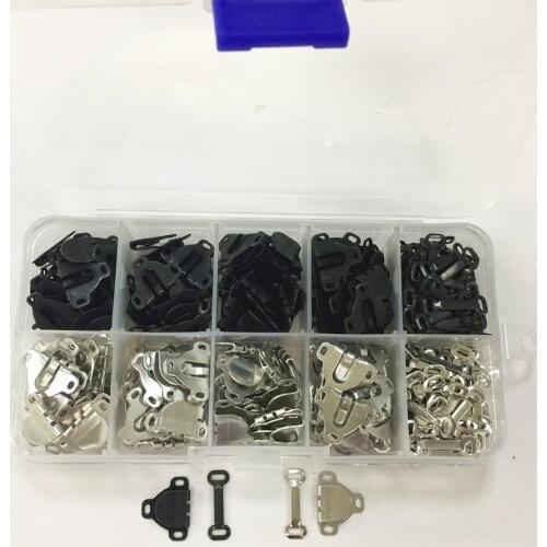 144sets/lot Waist Adjustable Buckles Fasteners Garment Skirt Hooks and Eyes Dress Pants Accessories Tailor Sewing Supplies