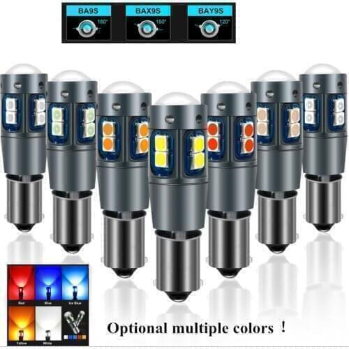 2PCS Canbus No error T11 233 363 BA9S BAX9S BAY9S Super Bright Led Bulbs Auto Interior Reading Dome Lamp Car Parking Light White