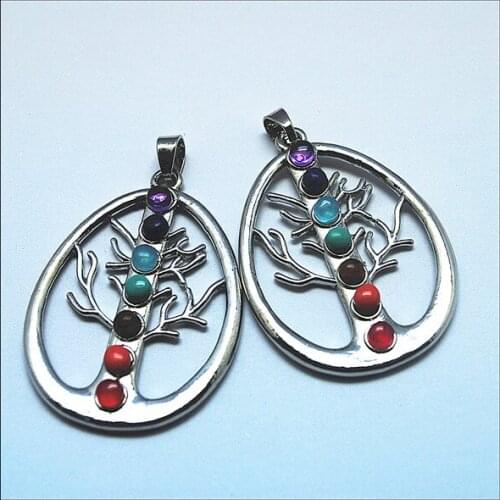 2pcs/lot 2015 new gem stone cabochon pendant metal pendant with fashion mens jewelry pendant dropwater shape size 35x45mm