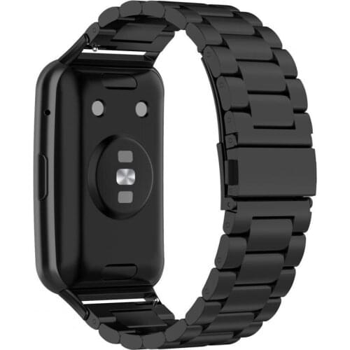 80% Hot Sales!!! Watch Belt Waterproof Seamless Watch Accessories Alloy Steel Watch Bracelet for Huawei Watch Fit