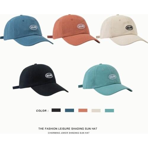 2021 Unisex Fashion Letters Embroidered Baseball Cap High Quality Casual Hat Spring Man Woman Adjustable Washed Cotton Vintage
