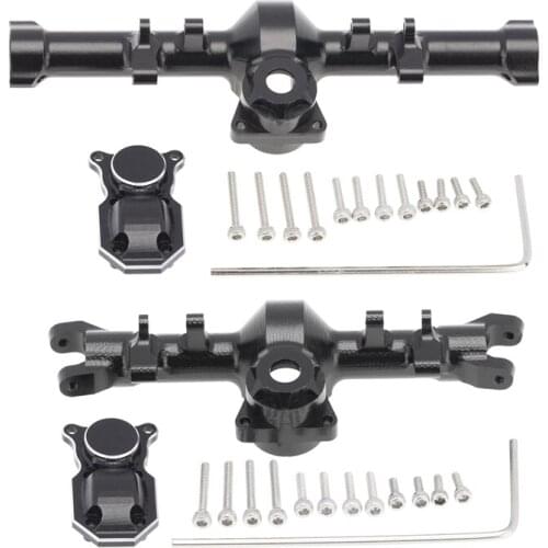 For 1/24 RC Crawler Axial SCX24 90081 AXI00002 Parts Metal Front & Rear Axle Diff Cover Upgrade Accessories