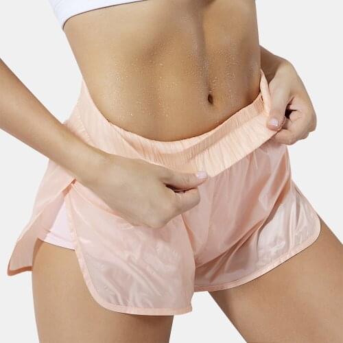 Lulu Hot Summer Gym Sports Running Sexy High Waist Weight Loss Sweatshirt Womens Shorts Yoga Shorts Fitness Women Loose