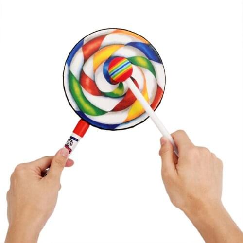 Lovely 5 Scales Lollipop Drums Music Teaching Kids Musical Toys Pandeiro Percussion Instrument Educational Toy Birthday Gift