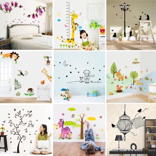 Cute Cartoon Air Ballons Wall Sticker Kitchen Window Sticker Home Decor Bathroom Vinyl Wall Decals Kids Rooms Decor Art Poster