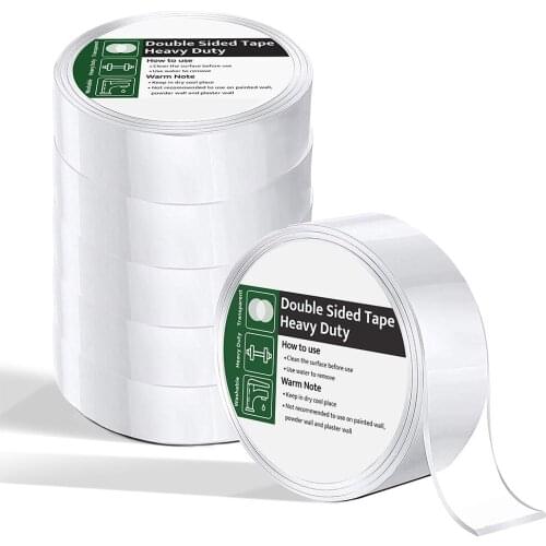 Reusable Nano Magic Tape Double Sided Tape Transparent NoTrace Waterproof Tape Cleanable Home DIY Loop Glue Gadget two sides