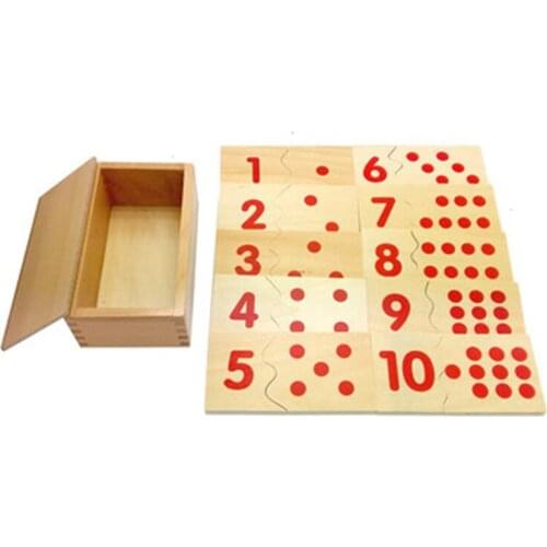 Wooden Children Intellectual Number Matching Plate Learnning Toy Wooden Childrens Educational Number Pairing