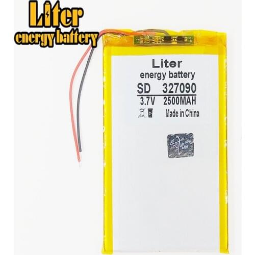 SD CE, Rohs, MSDS approved lipo battery 3.7v 327090 for tablet pc 2500mah