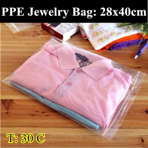 PPE-30pcs/lot 28cm*40cm 0.30mm Thickness Self Adhesive Seal Plastic Pouch,Resealable Retail Bags,Clothes/Underwear Bag