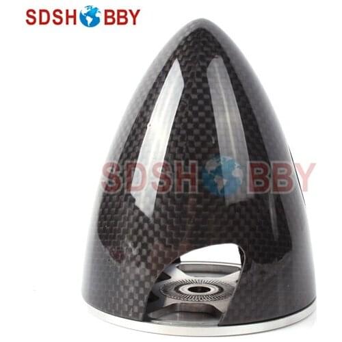 RC Model Carbon Fiber Bullet Spinner 3.25"(82.5mm) with Aluminum Back Plate 3K Surface Processing