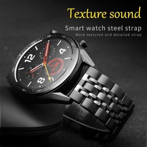 22mm Stainless Steel WatchBand For Huawei watch GT 2 pro gt 2e /dream/magic watch 2 se Metal Replacement Bracelet