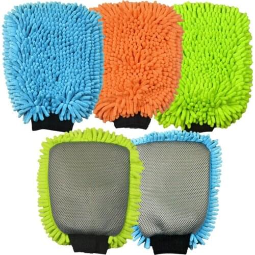Chenille Car Window Washing gloves Auto Home Cleaning Cloth Soft Washing Towel Gloves Strong Absorption Cleaning Tools