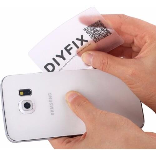 DIYFIX 30Pcs Handy Plastic Card Pry Opening Scraper for iPad Tablet Cell Phone Glued Screen / Back Housing Repair Tool