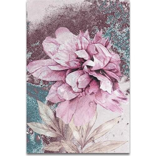 Unique Abstract Flowers Art Frameless Painting Living Room Wall Ornament Decor