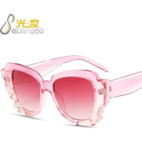 Crystal clear unique sunglasses women men 2021 ladies fashion Bump sun glasses retro water chestnut oculos de sol feminino uv400
