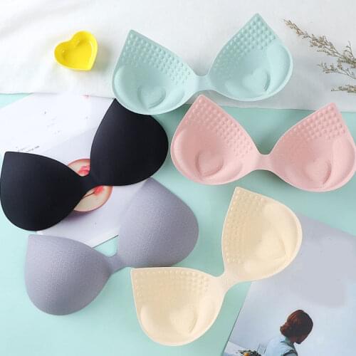 1Pair Women Summer Swimsuit Padding Inserts Sponge Foam Bra Pads Chest Cup Breast Bra Bikini Insert Chest Pad New