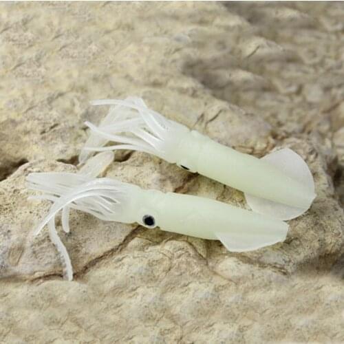 High quality 11.5cm 9g 12pcs/lot noctilucent squid fishing lures soft bait sea lure fishing tackle isca artificial