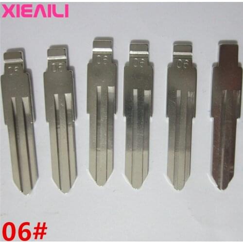 XIEAILI 20Pcs/lot 06# Metal Blank Uncut Flip KD Remote Key Blade For Nissan Bluebird S173