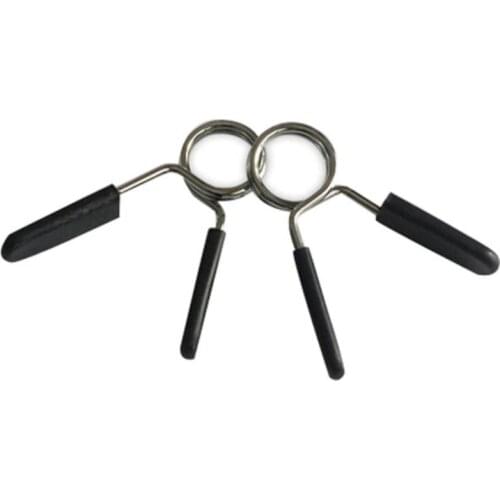 Hot-sale 2Pcs 25mm Barbell GymSpring Clamp Clips for Weight Bar Dumbbell Weight Lifting Gym Fitness Training Equipment Lock Jaw