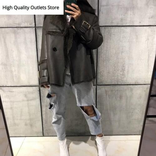 Ladies Suees de Jacket Women Lamb Fur Jacket Shearling Jacket