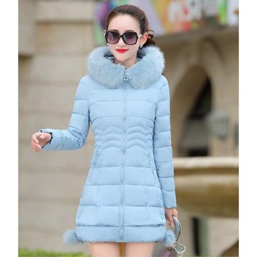 Winter Warm Coat Women Long Parkas Vogue Faux Fur Hooded Womens Overcoat Casual Cotton Padded Jacket Mutil Colors