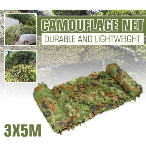 10X16FT 3X5M Woodland Camouflage Nets Car Cover Hunting Camo Nets Camping Sun Shelter Forest Camouflage Net Jungle