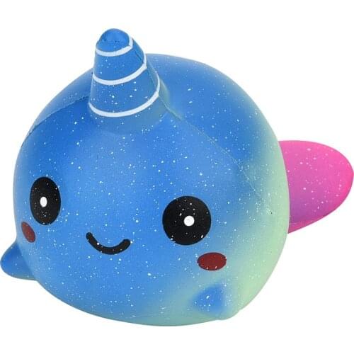 12cm Mini Whale Scented Squishy Toy Kawaii Cartoon Animnal Slow Rising Squeeze Toy Stress Relief Decompression Toy Kids Adults