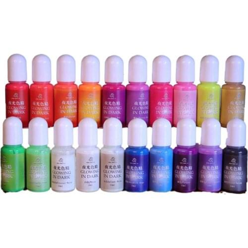 20 Suitable For Uv Crystal Glue Silicone Mold New Paint Pigment Model Resin Painted Bracelet Color Color Pendant Luminous D G2O8