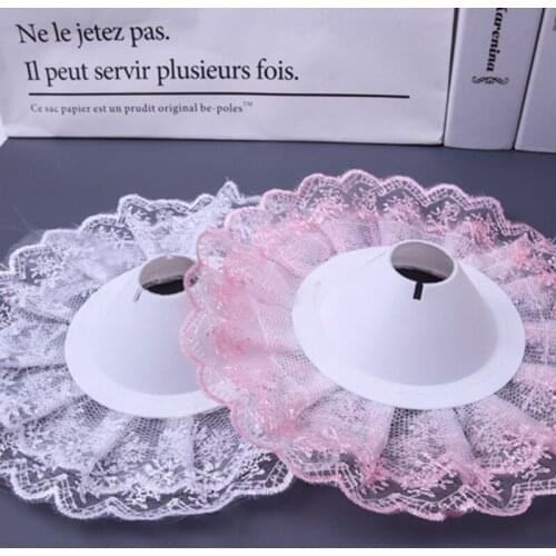 6Pcs Lace Bouquet Collar, Lace Collar DIY Bouquet Holder Wedding Bridal Bouquet Collar Lace Decoration Bouquet Holder