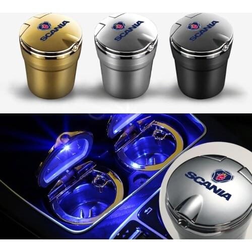Car Ashtray For Scania K250 K280 K310 K320 K400 K440 K490 SERIE F G P S SerieX Turbo Auto Vehicle Cigarette Ashtray Holder Decor