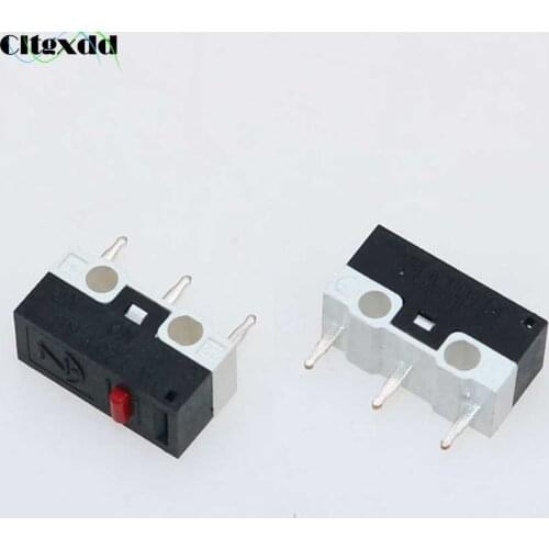 Cltgxdd 100Pcs Mouse Switch Mini Limit Switch NO NC 3 Pin 1A 125V AC Micro Push Button Switch