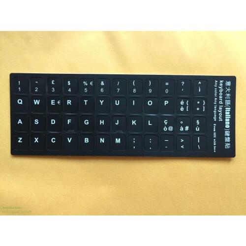 For Notebook keyboards Stickers 11.6 12 13.3 14.0 15.6 17.3 2pcs Italian Italy Keyboard Sticker keyboard Protective cover