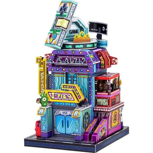 Art Model MU 3D Metal Puzzle Art Tour Japan Games City building model DIY 3D Laser Cut Assemble Jigsaw Toys GIFT For children