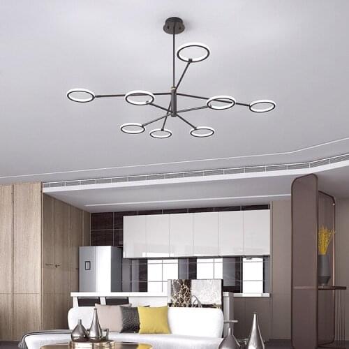 And contemporary chandelier atmospheric restaurant lights individuality bedroom lights Nordic style living room lights