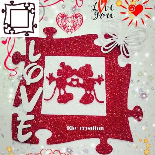 Metal personality lace phase frame cutting mould scrapbook photo album embossing gift card making handicraft decoration