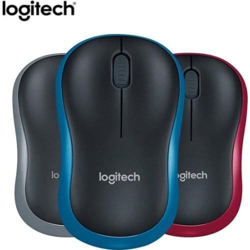 New Version 2019 Logitech Mouse M185 UP M186 Optical Ergonomic 2.4GHZ Wireless USB Optical 1000DPI Mice