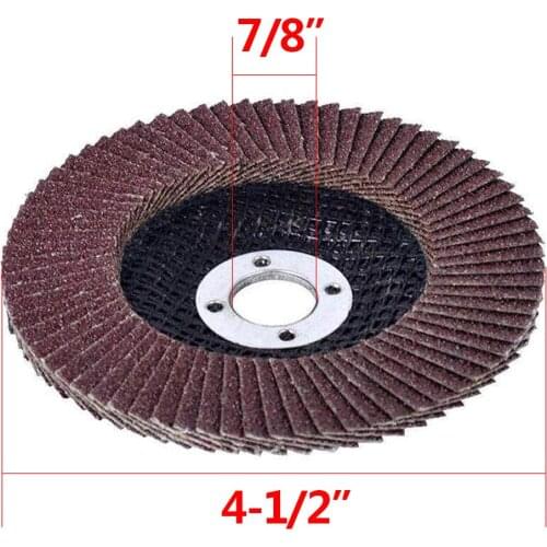 Flap Discs 40 PCS 4.5 Inch - 40 60 80 120 Grit Grinding Discs 4 1/2 Assorted Sanding Grinding Wheels,Aluminum Oxide Abrasives