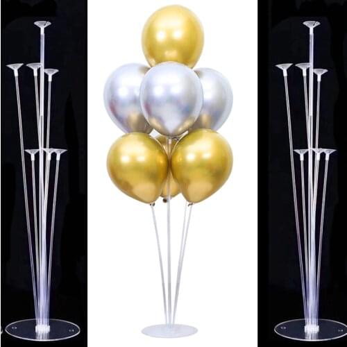7x Tubes balloon stand birthday balloons arch stick holder wedding decoration baloon globos birthday party decorations kids ball