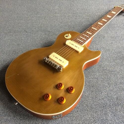 Relic electric guitar Oem 6 string electric guitar, Metallic Gold, 2 pickups,rosewood fingerboard, free delivery