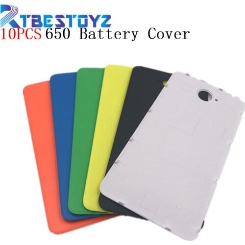 RTBESTOYZ 10PCS/Lot Original Rear Battery Cover For Microsoft For Nokia Lumia 650 Back Cover Door Case