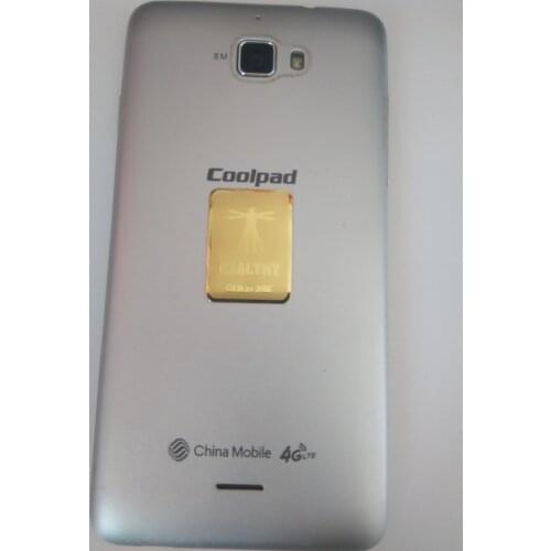 Wholes 24K-gold anti radiation sticker for mobile phone EMF radiation, 5G protector 300pcs