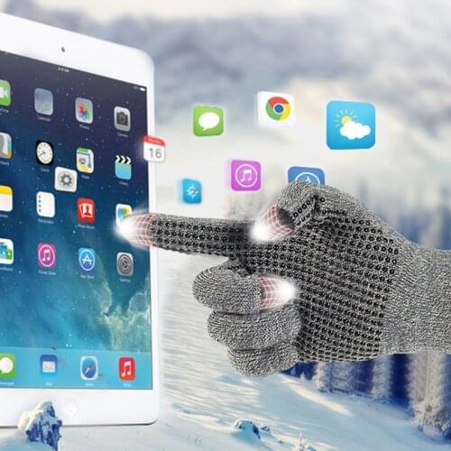 2021 Winter Men And Women Knitted Gloves Touch Screen High Quality Thicken Warm Wool Cashmere Solid Gloves Mitten luvas guantes