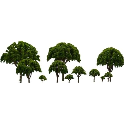 500pcs 2.3cm Hotsale 1/1000 Scale Miniature Architectural Model Green Tree For Ho Train Layout Modelbouw Scene Or Hobby Maker
