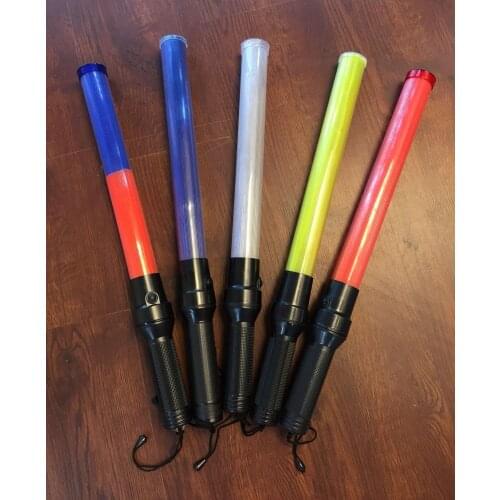 54cm*4cm Outdoor LED Traffic Safety Signal Warning Flashing Wand Baton Ref Baton Safety signal command tool