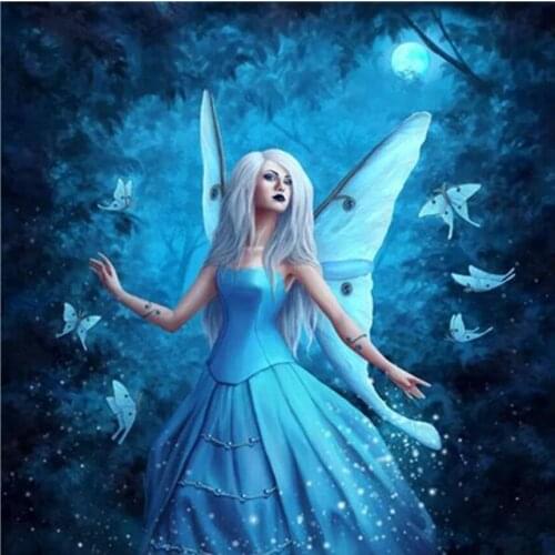 Forest Butterfly Elf Girl 5D Diamond Painting Gift Full Square Design Home Decor Embroidery Round Drill Display Animal Stitch